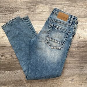 BKE Men's Light Blue Jake Straight Jeans 31x30